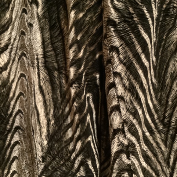 Vintage Women’s Full Zippered Evening Holiday Jacket Black Silver Print Size 16 - Picture 5 of 5